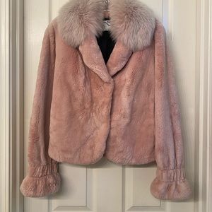 Blush Pink Fur Jacket